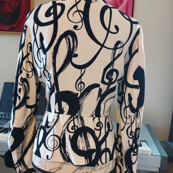 VERY RARE Moschino Cheap & Chic Music-Theme Jacket - Picture 2 of 8